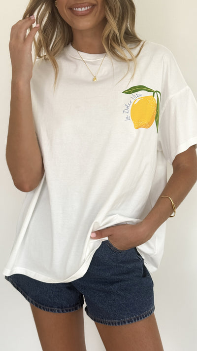 Load image into Gallery viewer, Limoncello Tee - White - Billy J
