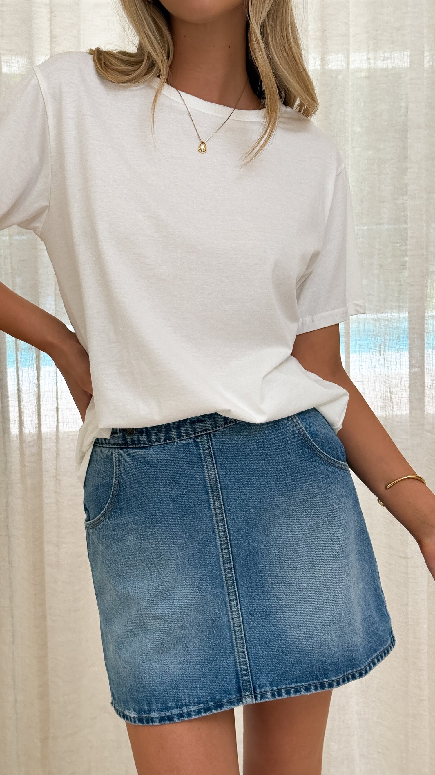 Rollas Charlie Mini Skirt - Brad Blue - Billy J