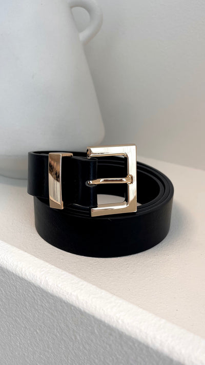 Load image into Gallery viewer, Valarae Belt - Black / Gold - Billy J
