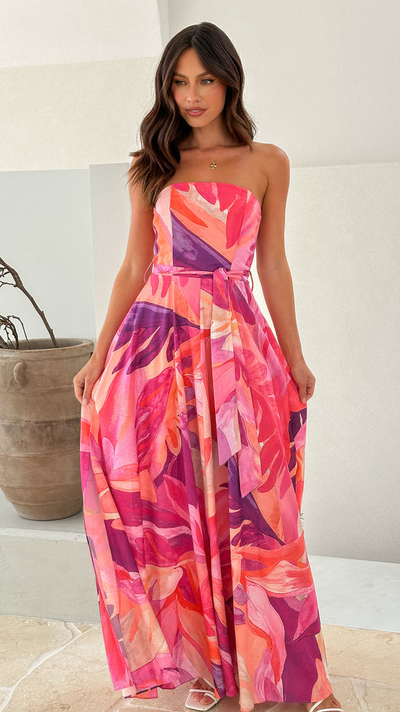 Daniella Maxi Dress - Pink - Billy J