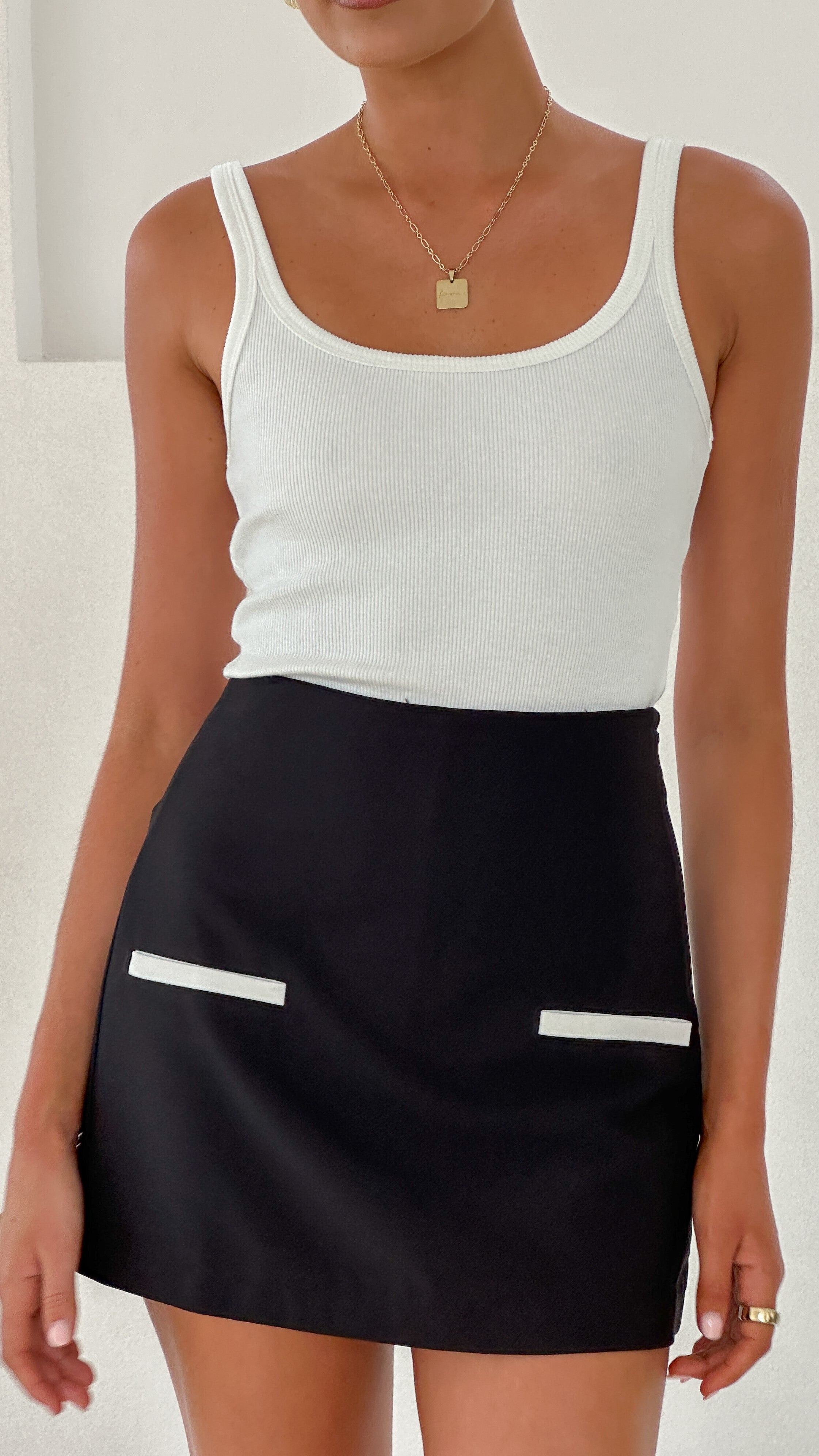 Jessica Skort - Black/White Contrast - Billy J