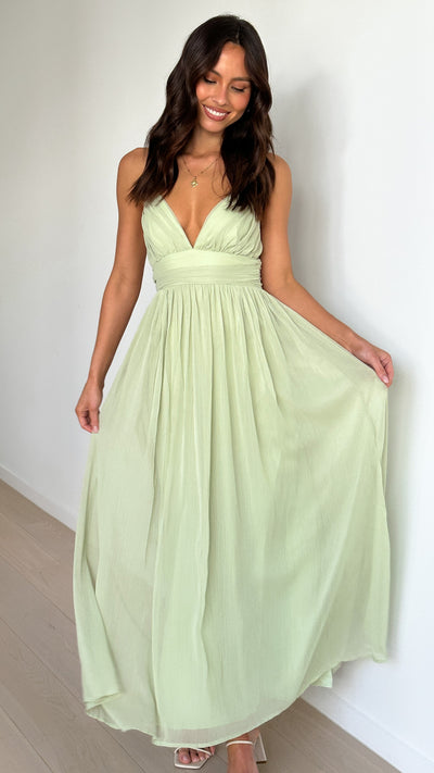 Load image into Gallery viewer, Raeanne Maxi Dress - Sage - Billy J
