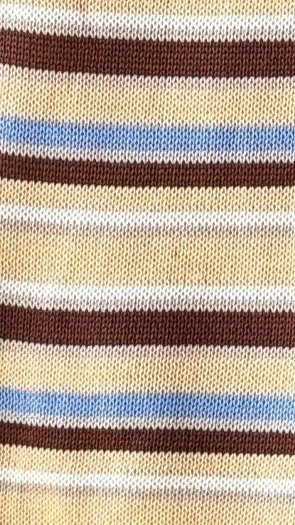 Florentine Knit Vest and Pants Set - Beige/Choc/Blue Stripe - Billy J