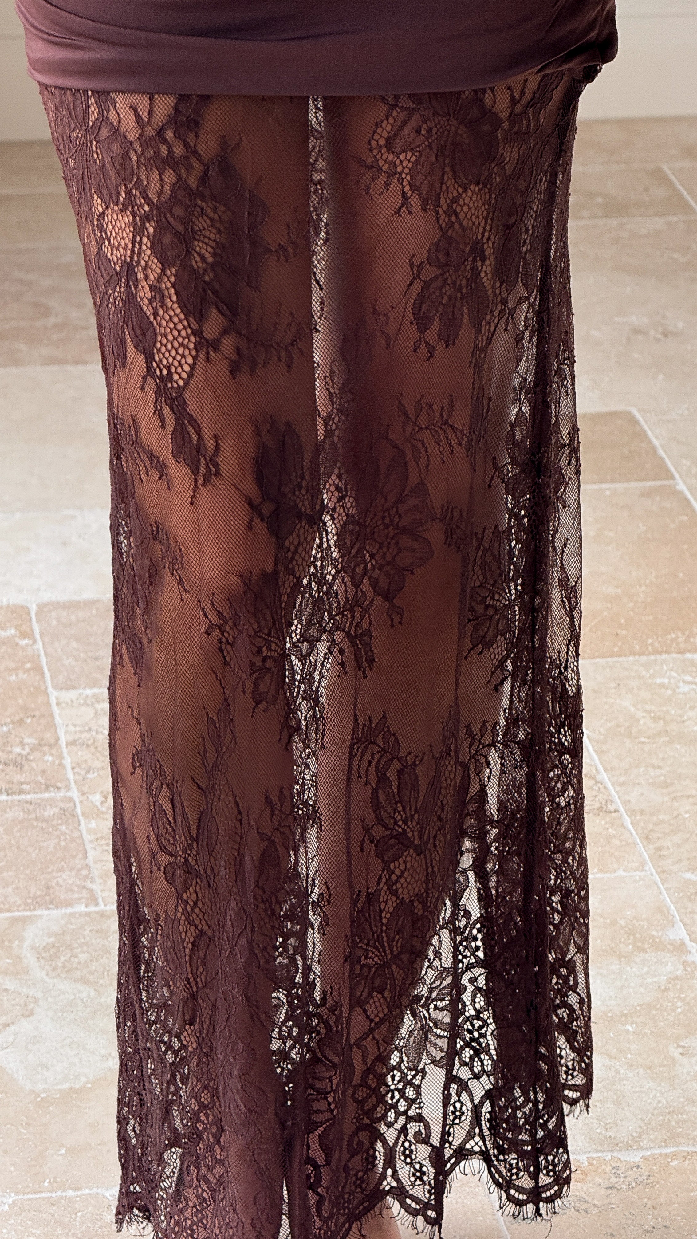 Estella Maxi Dress - Chocolate - Billy J