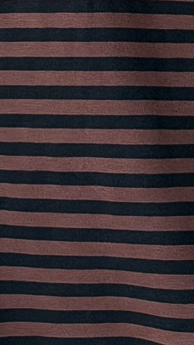 Flossie Long Sleeve Top and Shorts Set - Choc/Black Stripe - Billy J