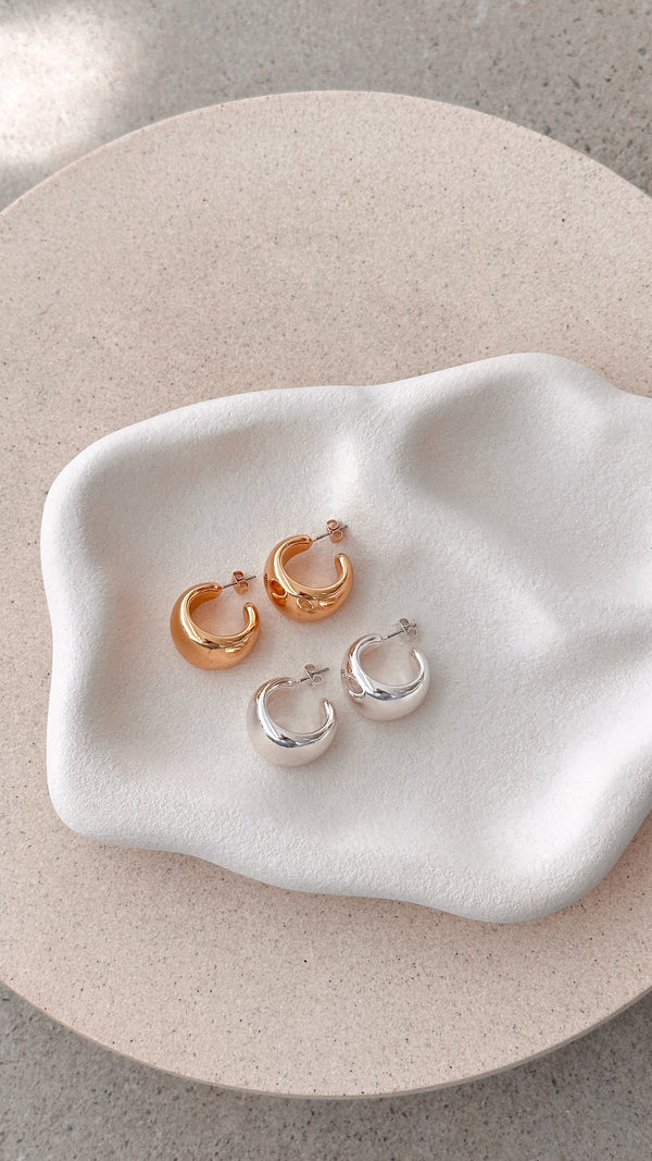 Dome Huggie Gold Buy Women's Earrings Billy J1