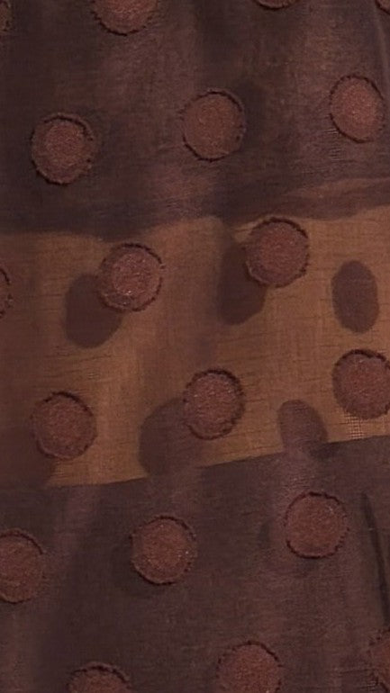 Rubi Semi Sheer Top - Chocolate Spot