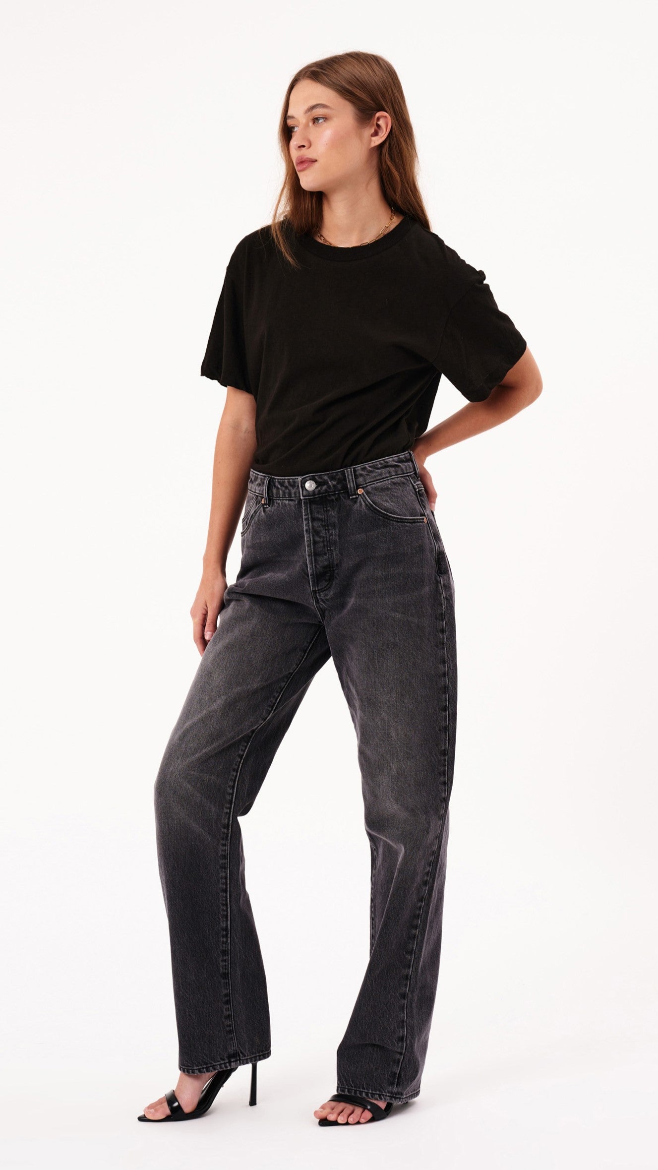 Rollas 90s Relaxed Jean - Vintage Black / Worn Black - Billy J