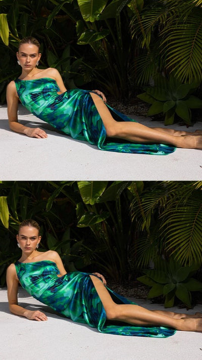 Load image into Gallery viewer, Barzilio Dress - Calista Green - Billy J
