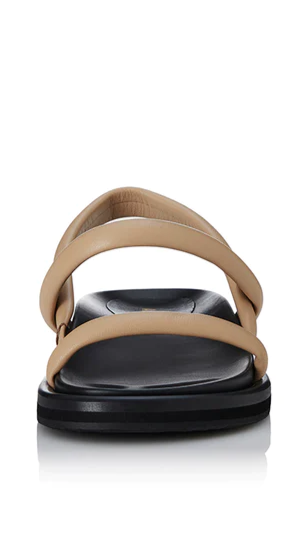 Load image into Gallery viewer, Daphne Slide - Natural Leather
