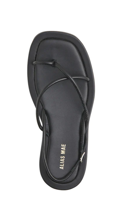 Load image into Gallery viewer, Kendall Sandal - Black Leather
