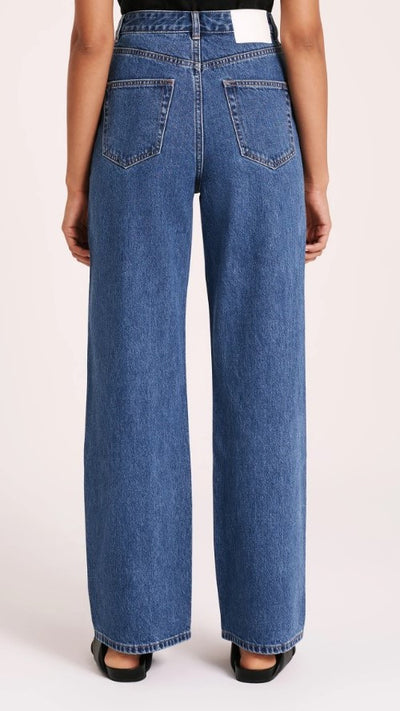 Load image into Gallery viewer, Organic Relaxed Leg Jean - Vintage Blue

