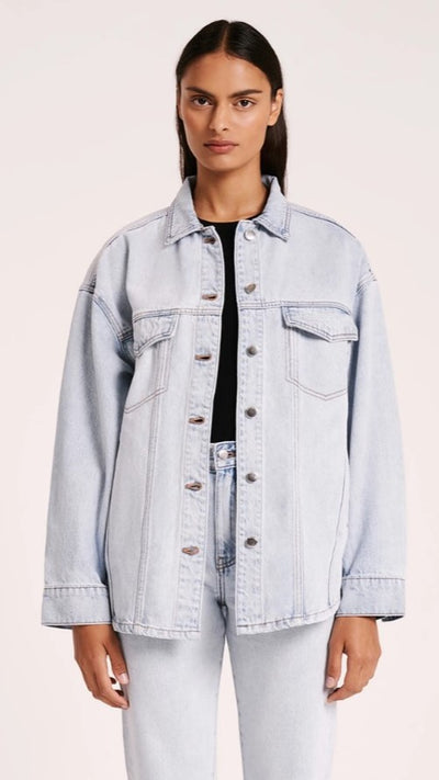 Load image into Gallery viewer, Organic Denim Jacket - Clear Blue - Billy J
