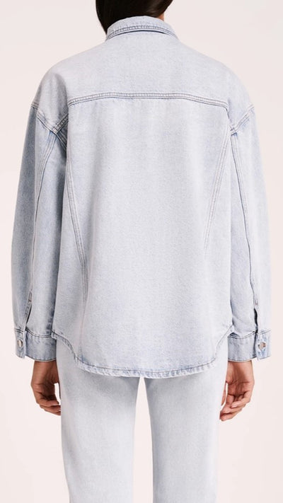 Load image into Gallery viewer, Organic Denim Jacket - Clear Blue - Billy J
