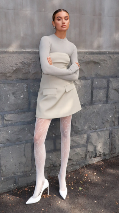 Load image into Gallery viewer, Naomi Mini Dress - Stone - Billy J
