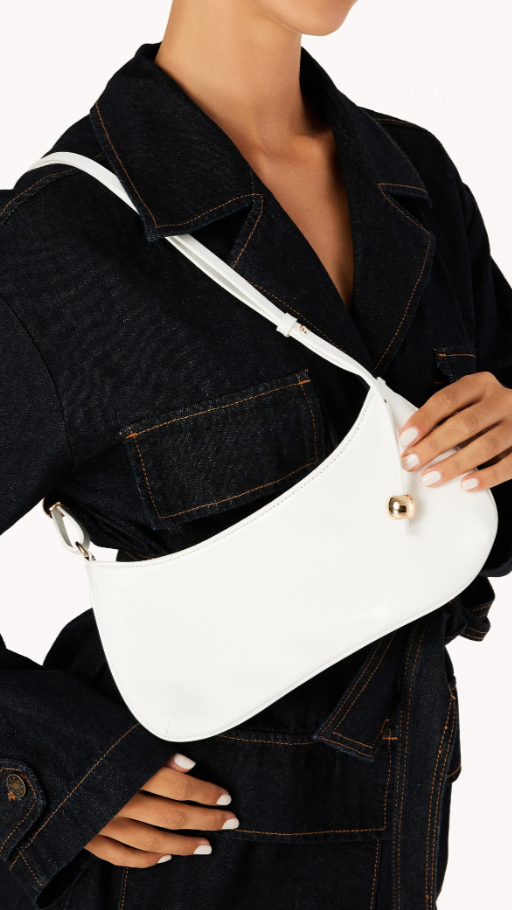 Rosabelle Shoulder Bag - White Shine - Billy J