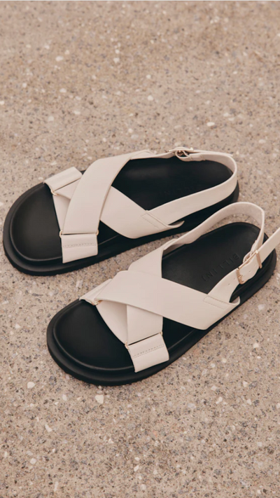 Load image into Gallery viewer, Trudy Sandal - Ivory - Billy J
