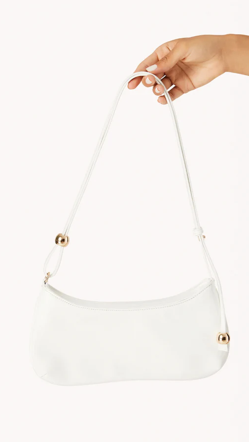 Rosabelle Shoulder Bag - White Shine - Billy J