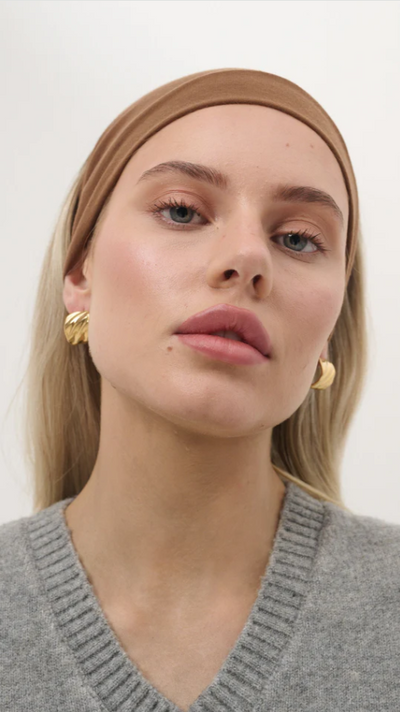 Load image into Gallery viewer, Vera Textured 18K Gold Plated Earrings - Gold - Billy J
