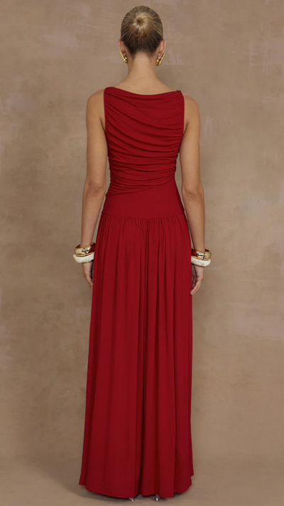 Load image into Gallery viewer, Nalla Maxi Dress - Cherry - Billy J
