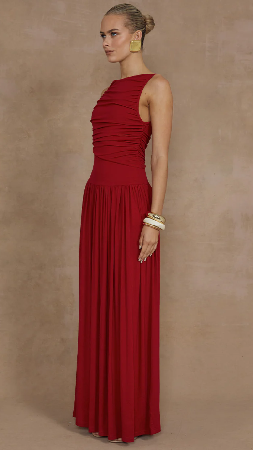 Nalla Maxi Dress - Cherry - Billy J