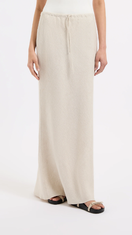 Amani Linen Skirt - Natural - Billy J