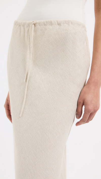 Load image into Gallery viewer, Amani Linen Skirt - Natural - Billy J
