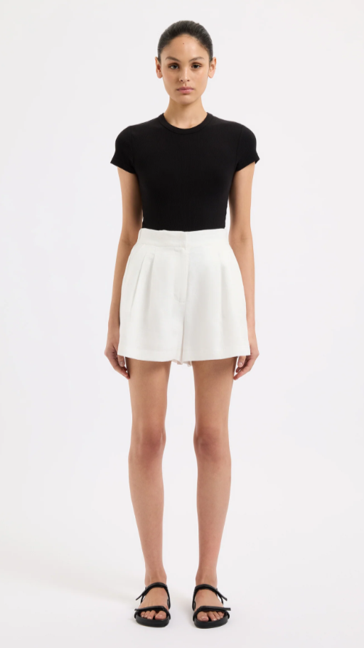 Thilda Tailored Short - White - Billy J