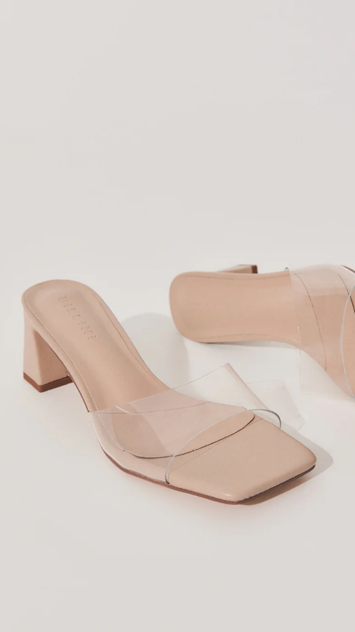 Finbar Heel - Clear / Nude - Billy J