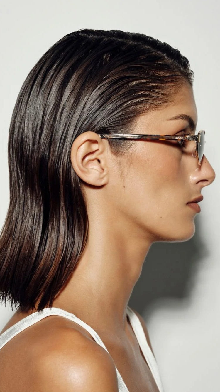 The Angelina Sunglasses - Tort/Green