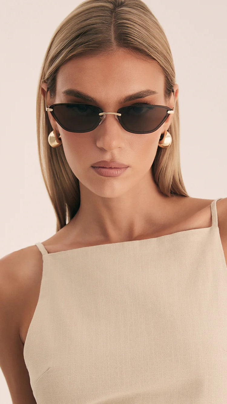 The Chandra Sunglasses - Light Gold Chocolate - Billy J