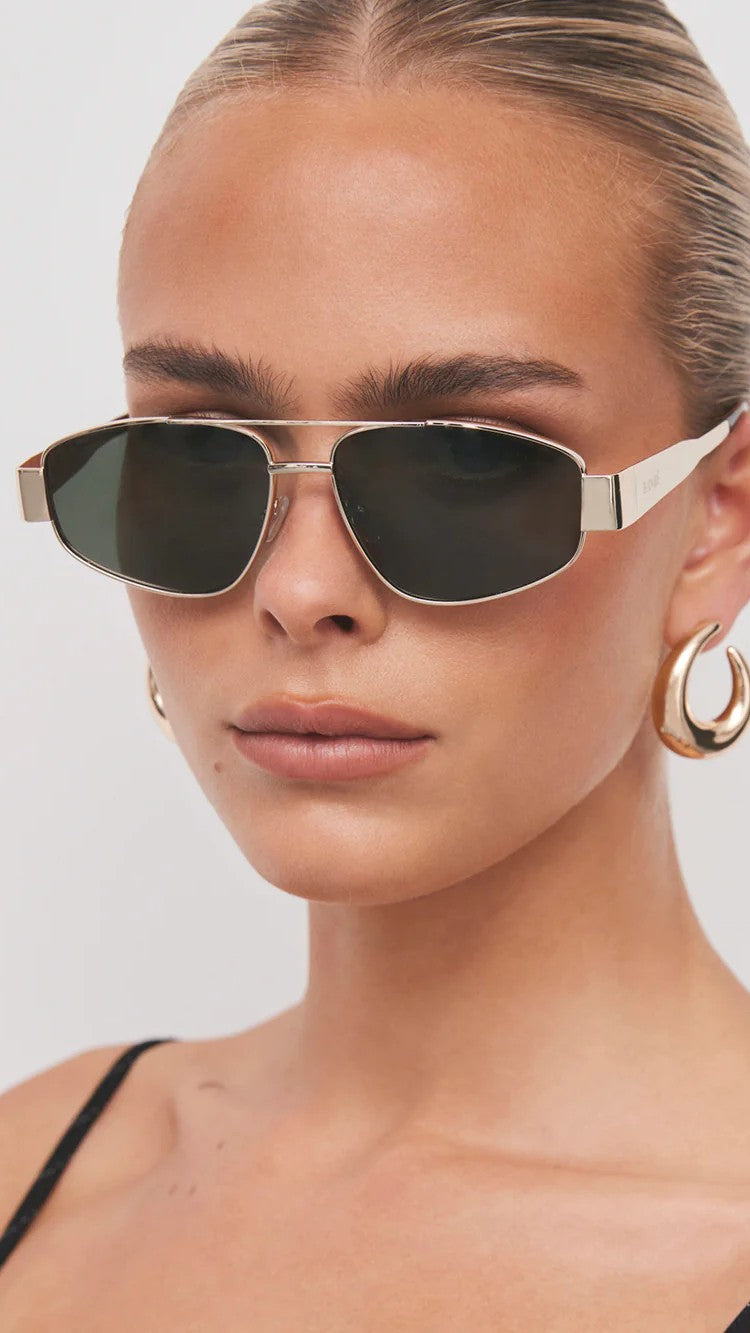 The Earle Sunglasses - Gold / Green - Billy J
