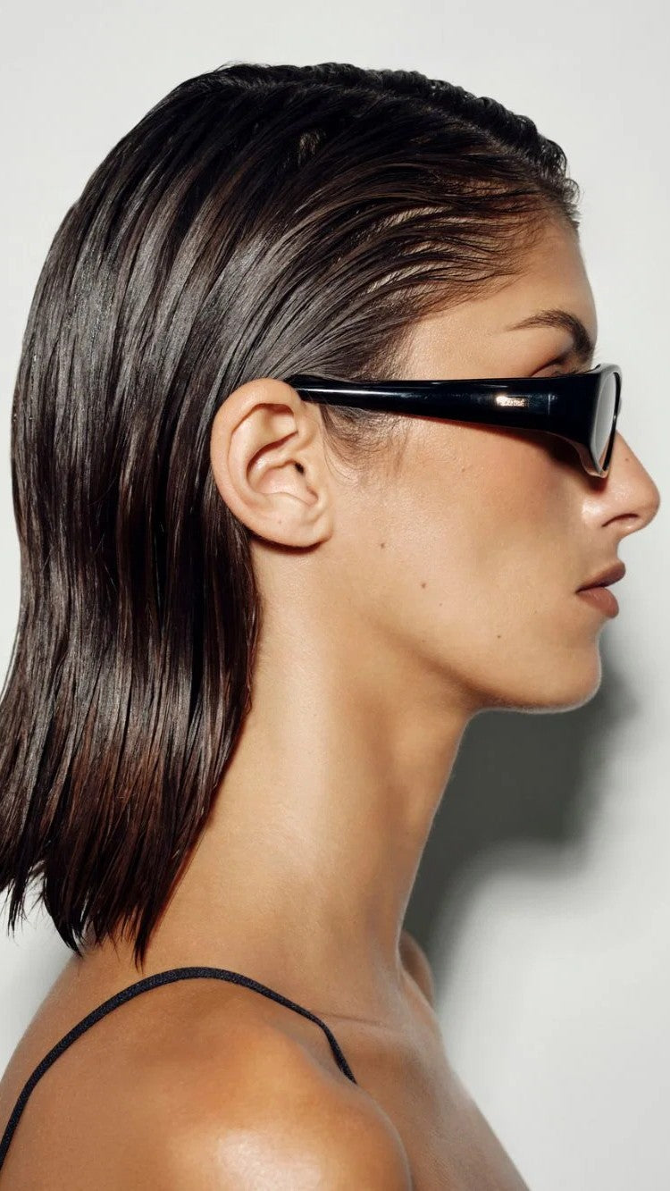 The Harlow Sunglasses - Black/Brown