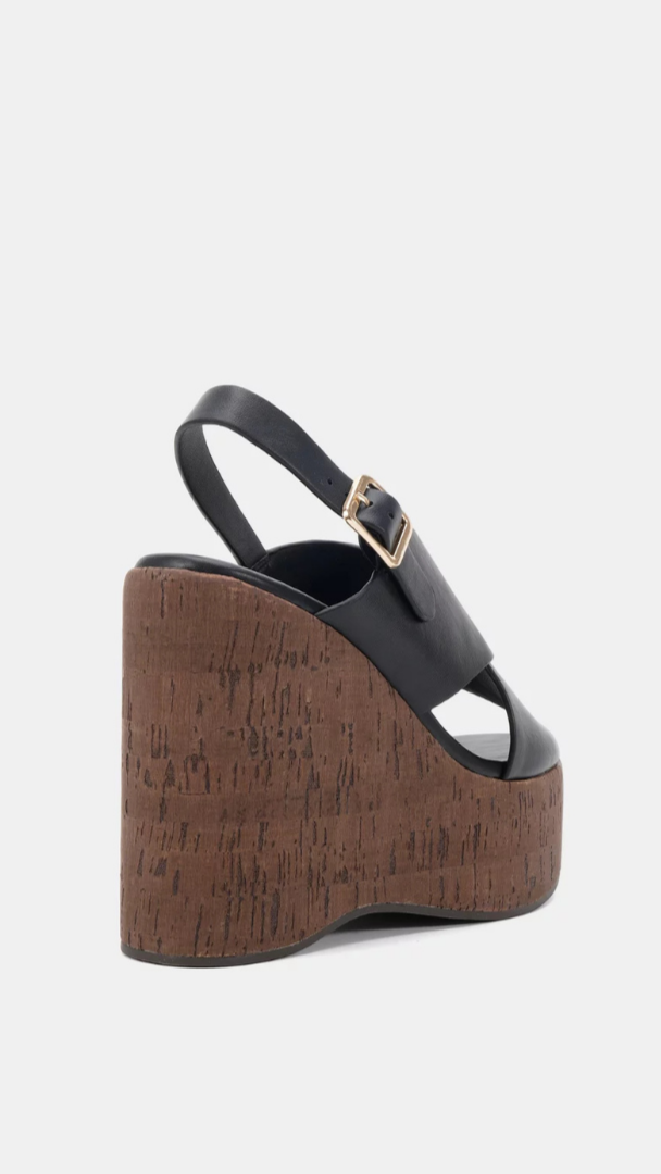 Bambola Wedge Heels - Black