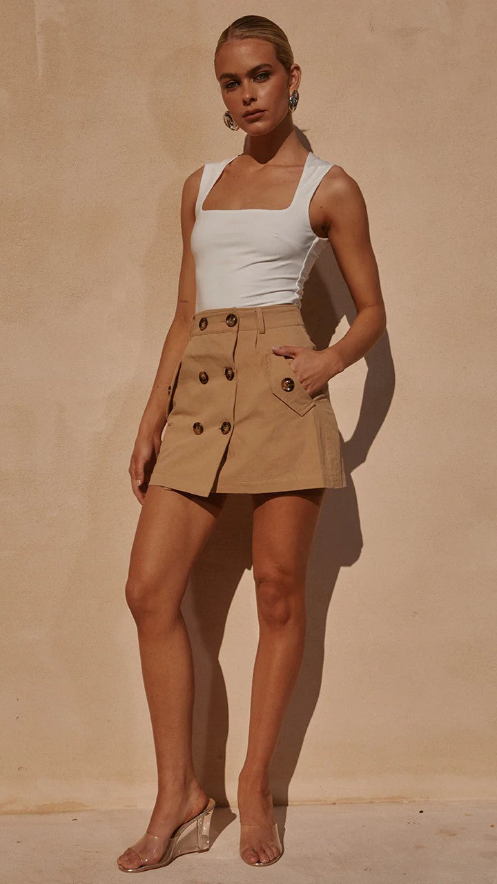 Tabitha Mini Skirt - Sand