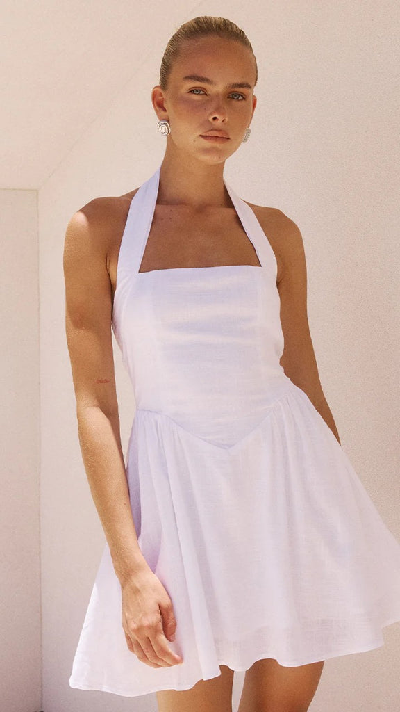 Solara Mini Dress - White - Billy J