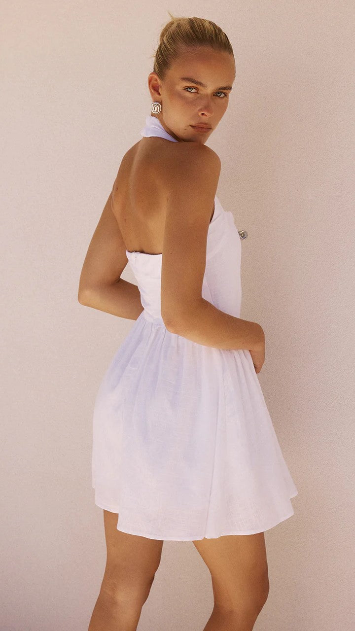 Solara Mini Dress - White