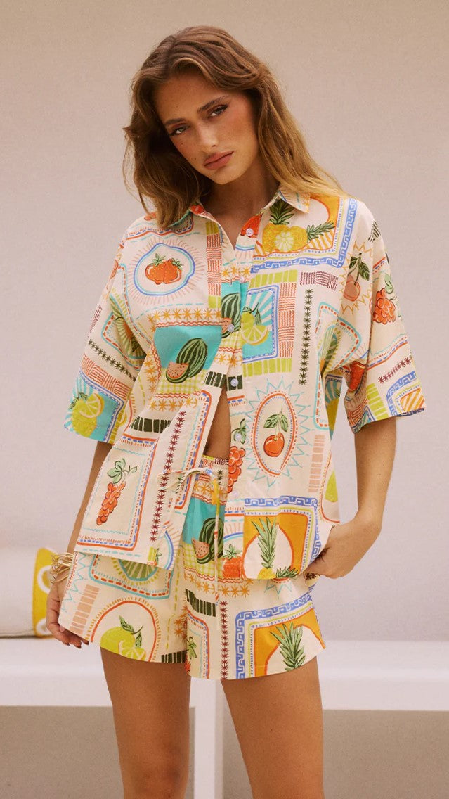 Agata Shirt - Agata Print - Billy J