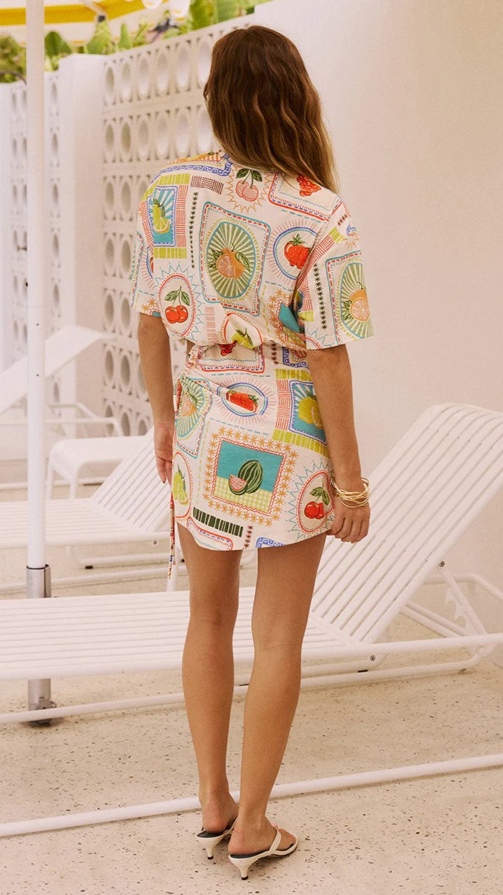 Brizzie Mini Dress - Agata Print