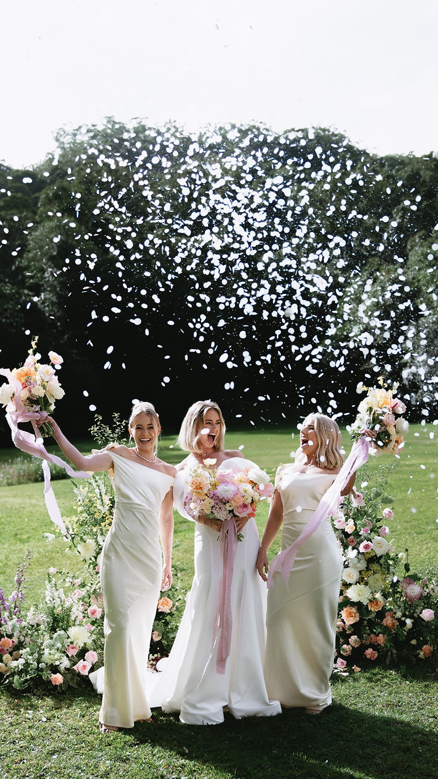 Biodegradable Confetti Cannon – White Circles - Billy J