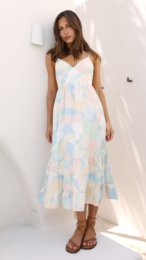 Paulina Midi Dress - Tropical
