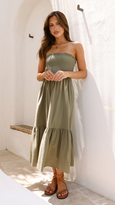 Load image into Gallery viewer, Patrice Midi Dress - Olive
