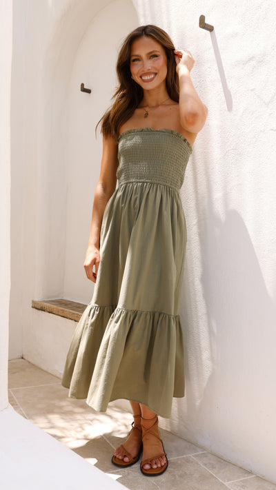 Load image into Gallery viewer, Patrice Midi Dress - Olive
