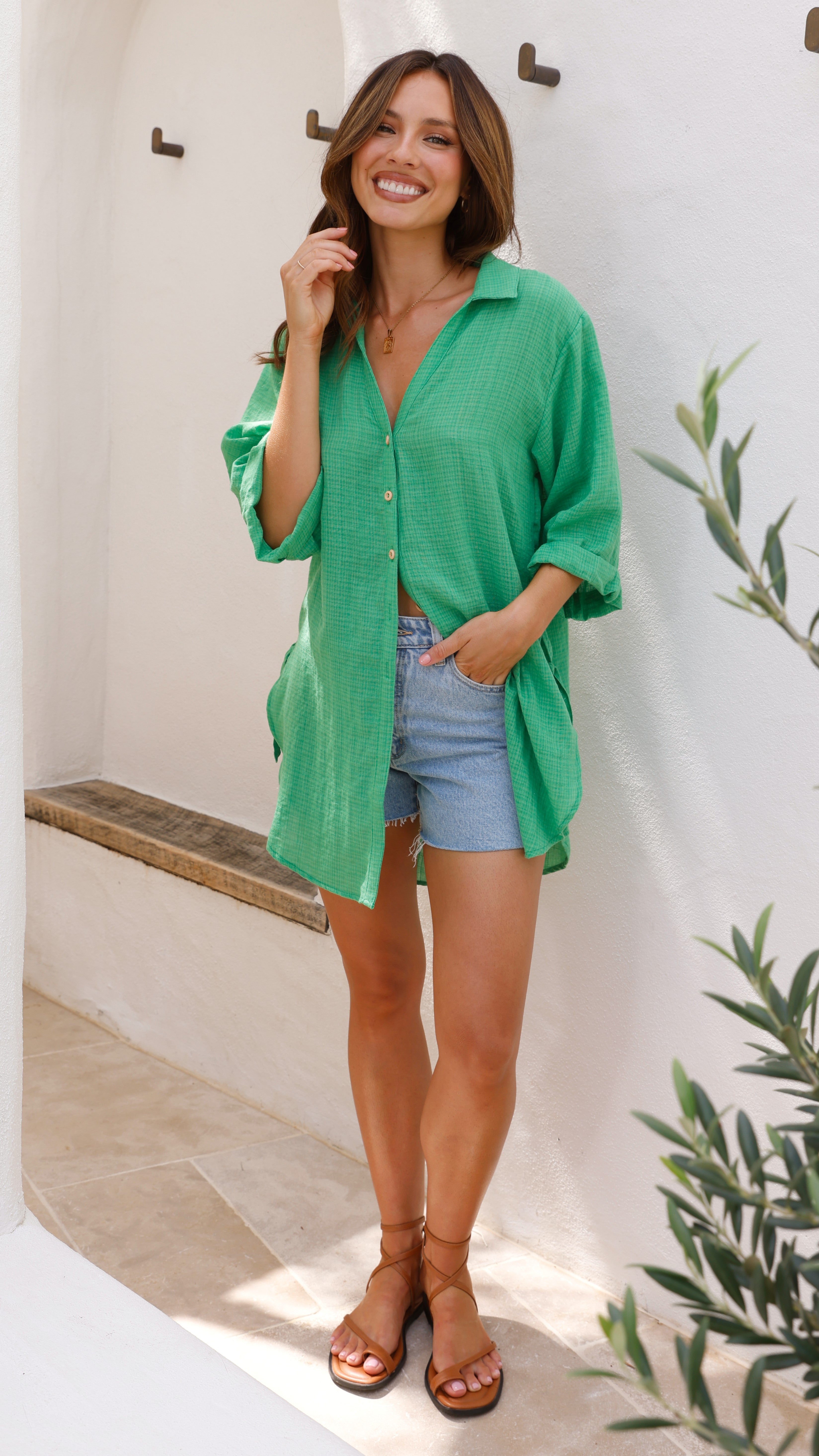 Vesper Beach Shirt - Green