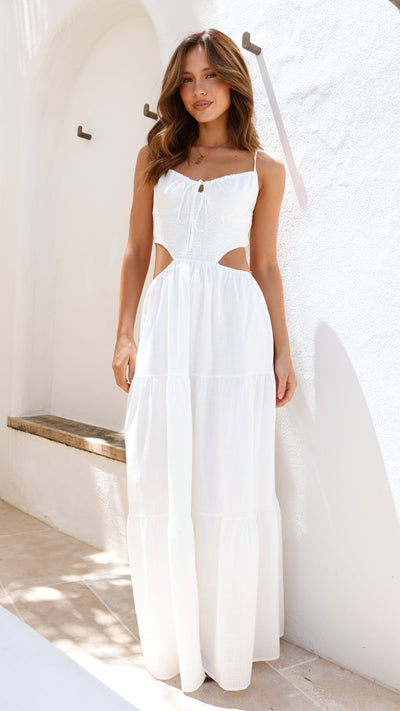 Load image into Gallery viewer, Xeraphina Maxi Dress - White
