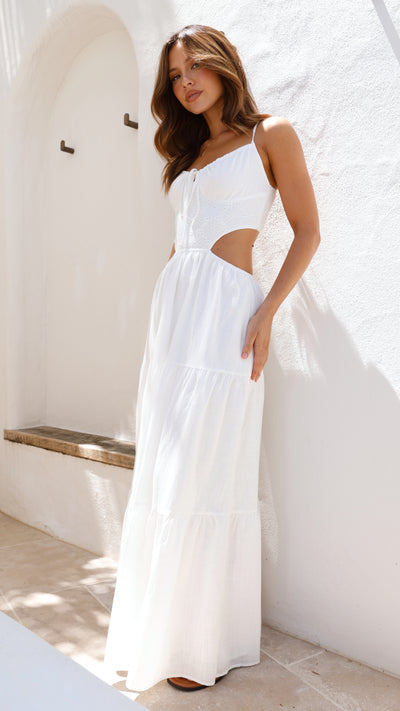 Load image into Gallery viewer, Xeraphina Maxi Dress - White
