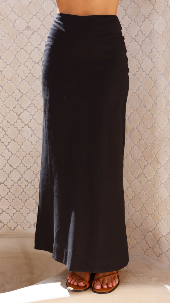 Jayme Midi Skirt - Black