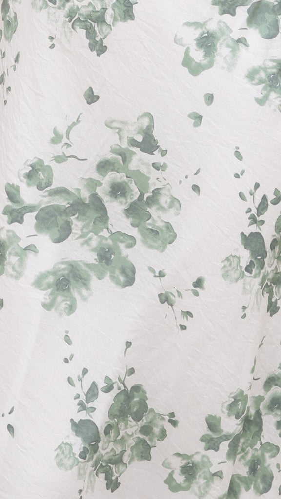Margie Midi Dress - Green Floral