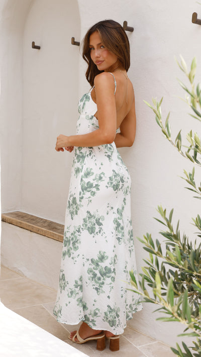Load image into Gallery viewer, Margie Midi Dress - Green Floral
