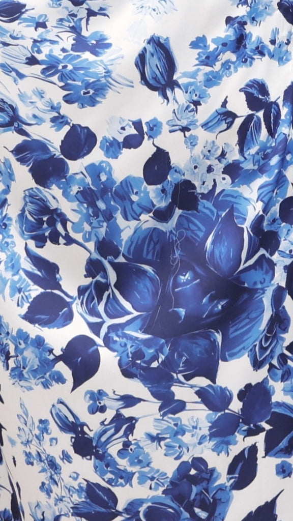 Sara Maxi Dress - Blue Floral